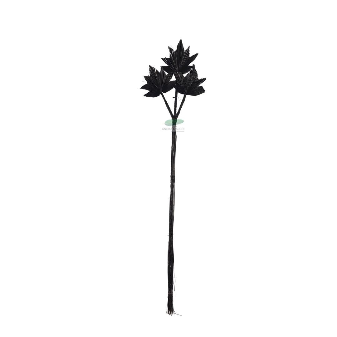 3 palm leaves, black h.115cm 