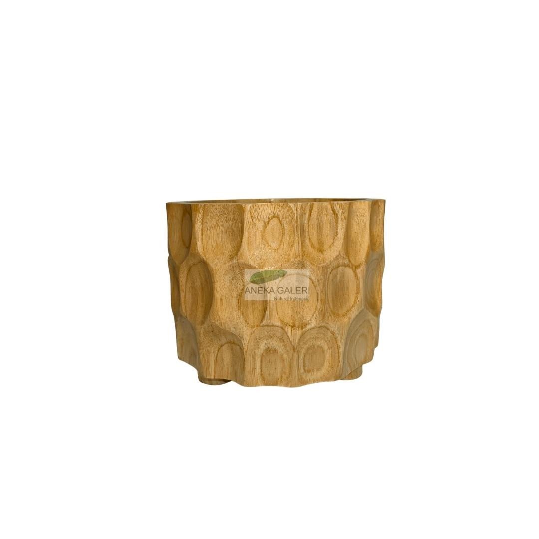 Big Croacked Teak Planter