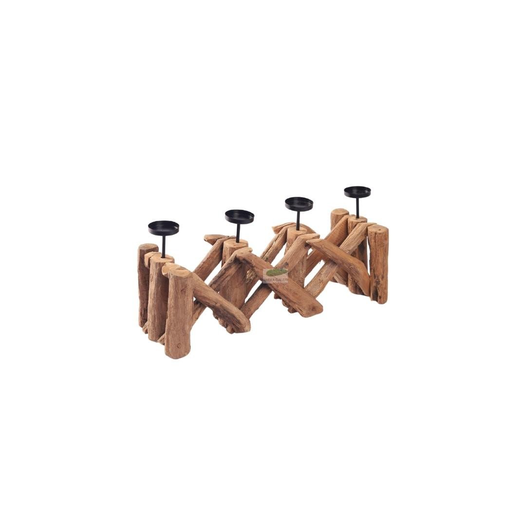 Candle holder Recta. 4 flat metal size L , M, S
