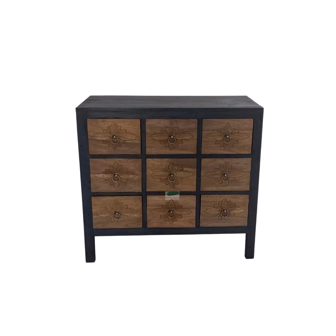 Console laci ukir kupu2 BLACK-NAT.