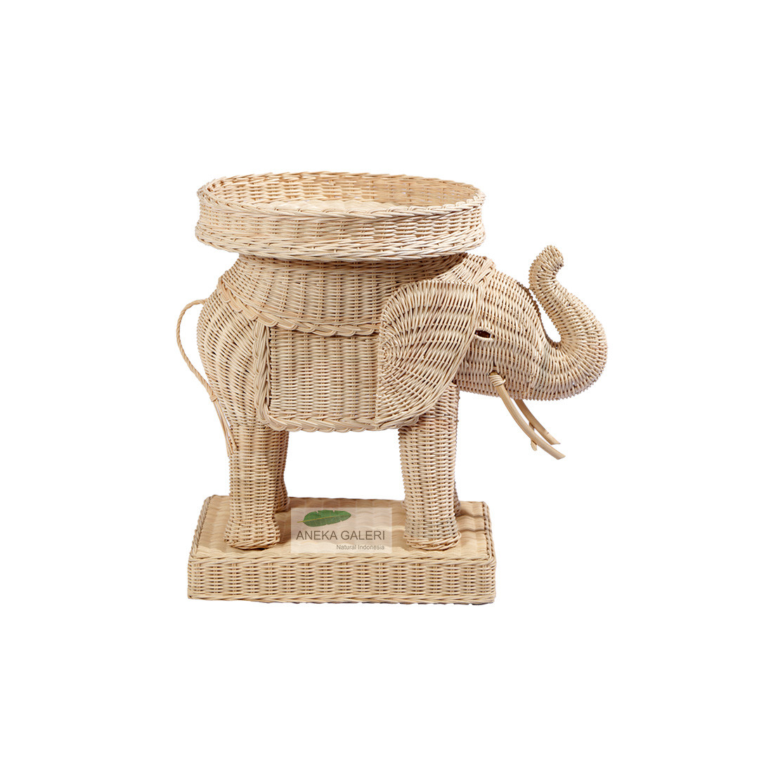 Elephant Rattan cofee table         