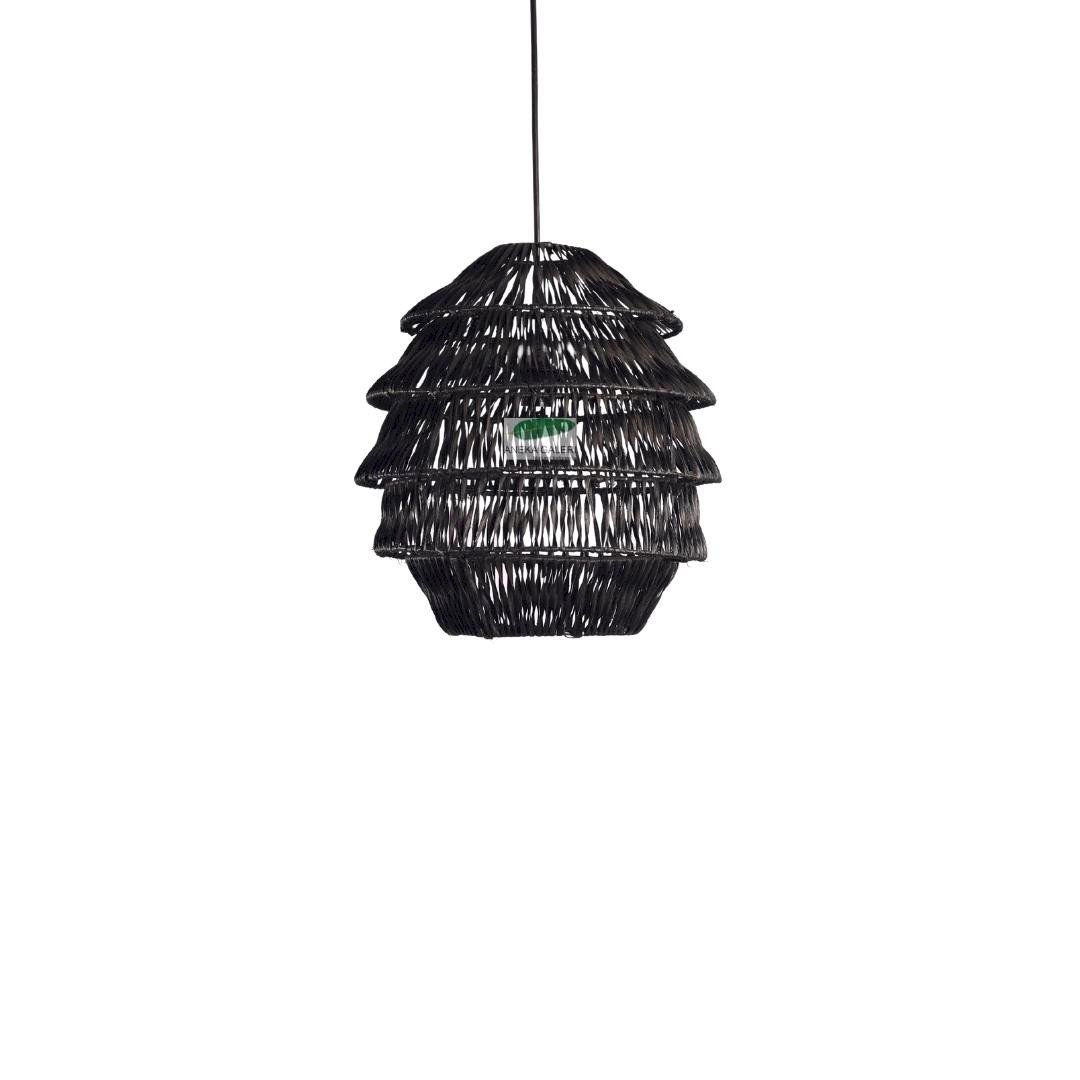 Lampshade black,  Size M (46x46x48)