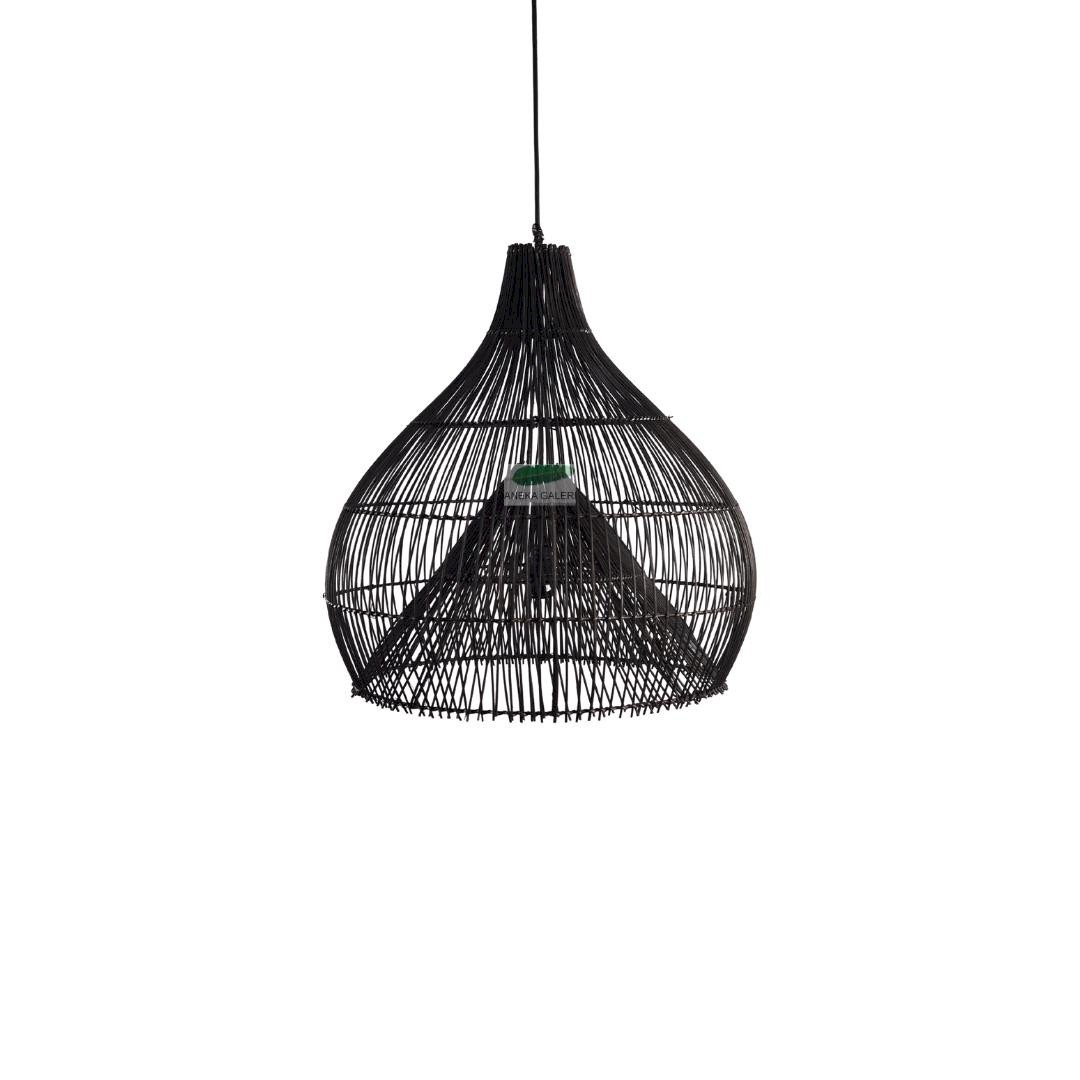 Lampshade black Size L, dia.58cm