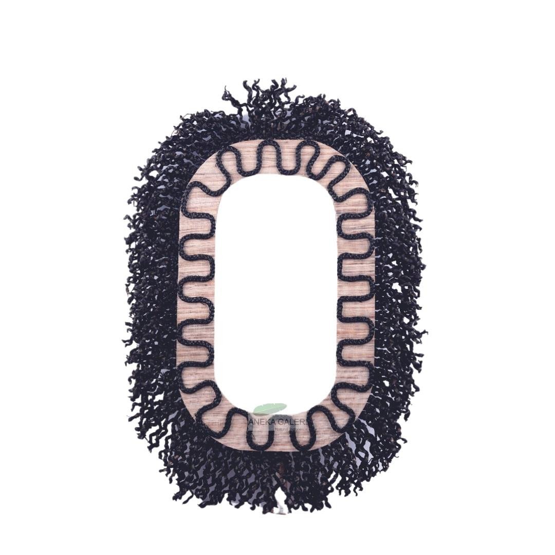 Mirror square Enceng black 