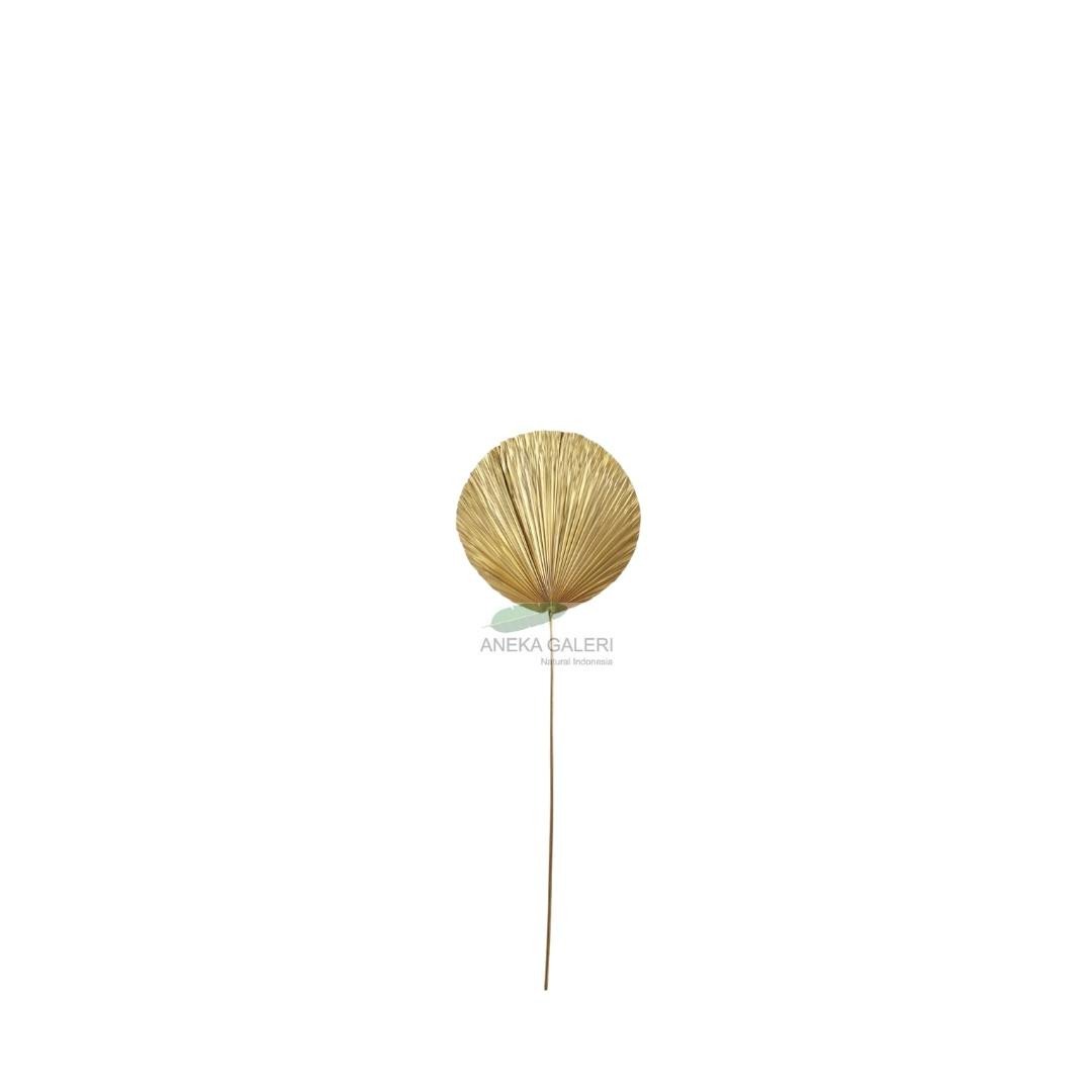 Palm leaf round S - GOLD