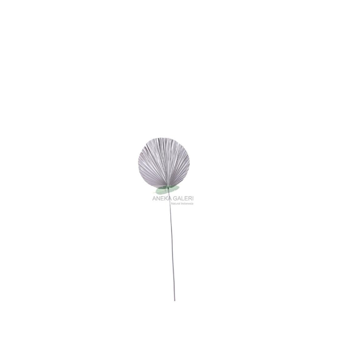 Palm leaf round S - SILVER
