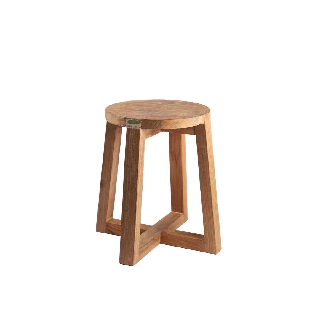 Round Stool, X leg