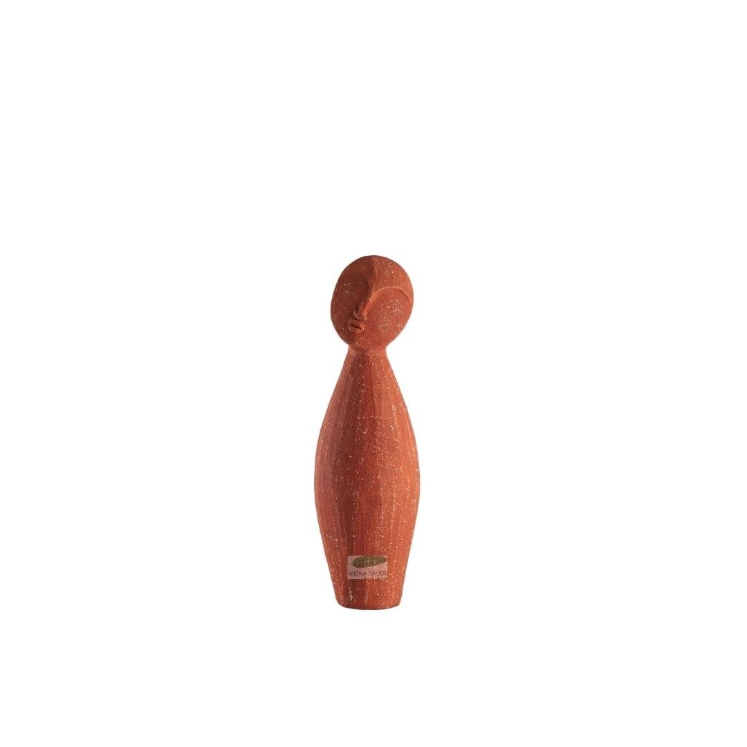 Sculpture Body Head Terractota, L