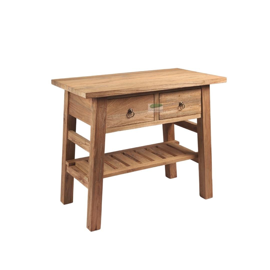 Sink base Table with towel rack, 2 drawers