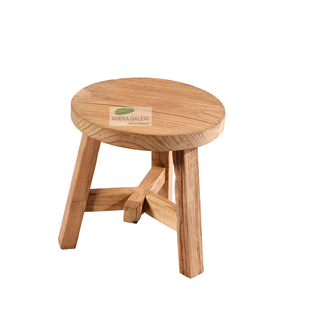 Square Stool Rustic Medium