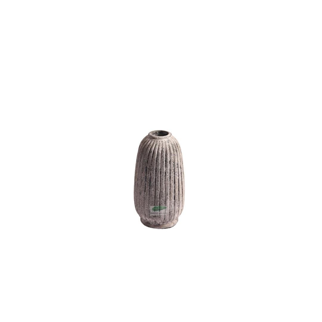Vase vertical line, TC White Burn