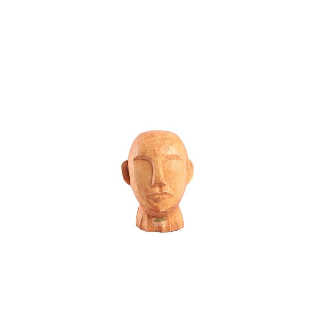Wood Head Sculputre S